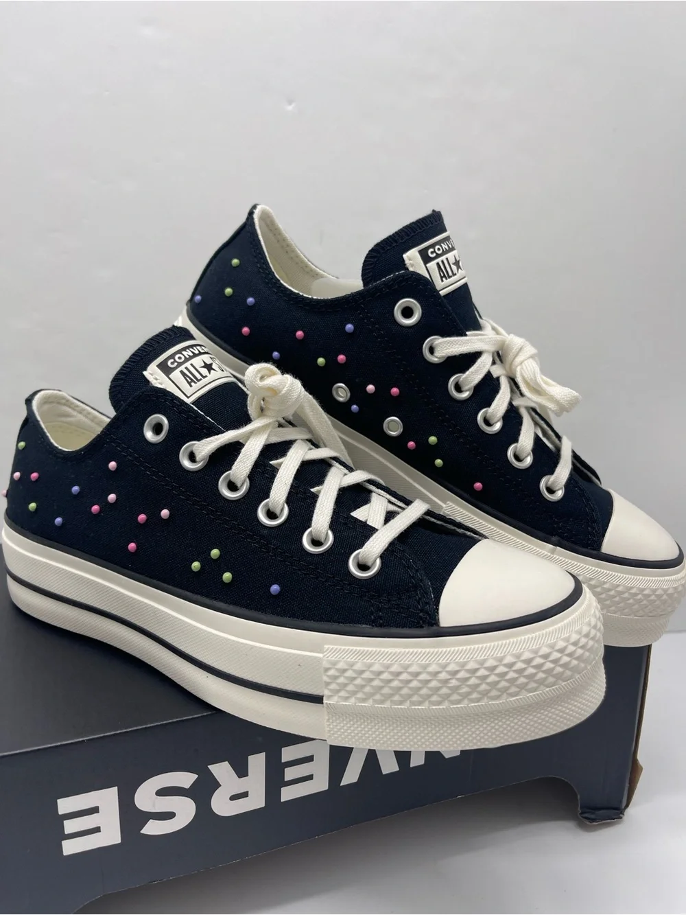 Converse WMNS A19141C CTAS LIFT OX
BLACK/PINK/FRESH CUT Platform Sneakers - Picture 4 of 16